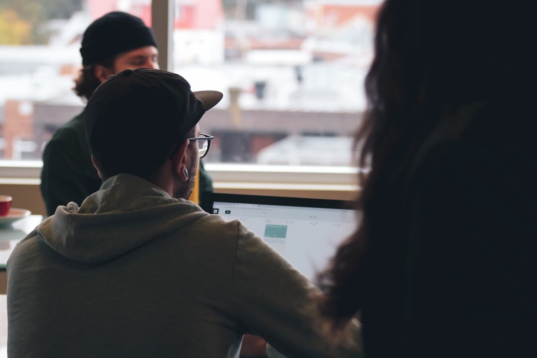 person listening in meeting