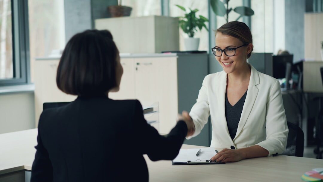 business people shaking hands