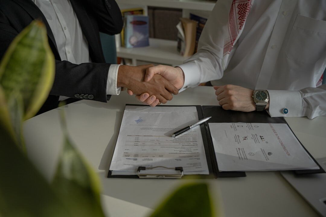 business people shaking hands